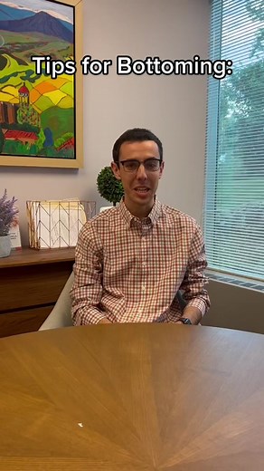 For bottoming, preparation is key! Find more tips on our new bottoming section on our site. #bottoming #🍑 #playtime #firsttime