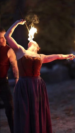 Anastasia Eating Fire #fire #circus #halloween