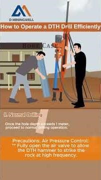 Working steps of a support-type DTH drill rig# #dth #drillingrig #workingrigs
