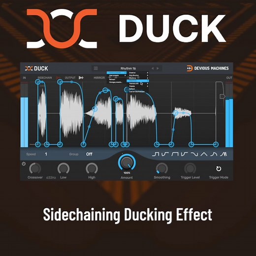 376 reactions · 20 shares | Duck - Quackingly good side-chain style ducking from Devious Machines. Duck is your one-stop-shop for ducking or “side-chaining”– an essential technique for achieving a modern, punchy sound. Visit Our Site and Shop Now! | Devious Machines | Facebook