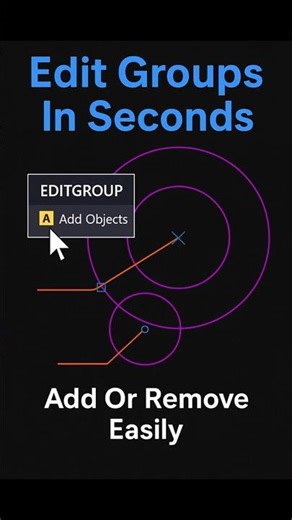 GROUPEDIT Tutorial — Add or Remove Objects from an AutoCAD Group