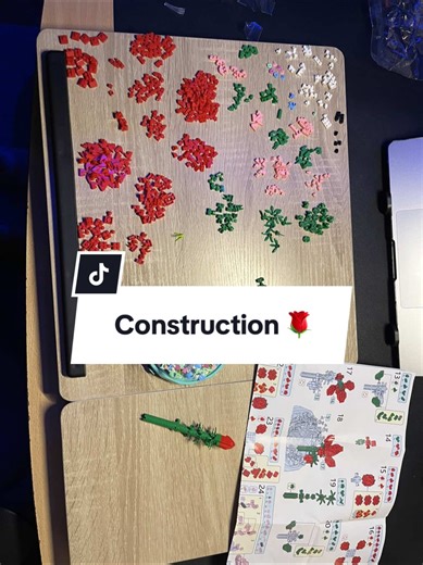 Red Rose | 6h de travail résumé en 1min 30 🌹 #lego #activitemanuelle