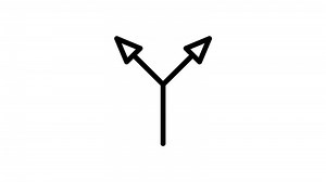 Download arrow outline icon animation. transparent background for free