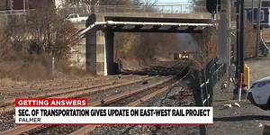 Secretary of Transportation gives update on East-West Rail project