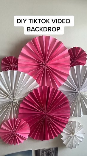 Colorful Paper Art for TikTok Video Backdrops