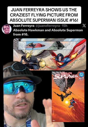 JUAN FERREYRA SHOWS US SOME ABSOLUTE HAWKMAN AND ABSOLUTE SUPERMAN IN THE UPCOMING DC COMIC BOOK ABSOLUTE SUPERMAN ISSUE 16! | San Diego Super Heroes Reaction! @DC #AbsoluteSuperMan #Superman #Hawkman #DcComics #Comics