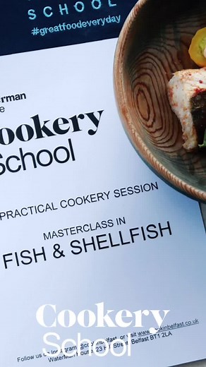 Masterclass in Fish and Shellfish 🦞 Learn how best to prepare and cook a range of shellfish and fish. Join us at our fish masterclass where you will get to make: - Scallops & Seaweed Butter - Stone Bass with capers and lemon - Spiced Roast Monkfish with a Red Thai Curry Paste - Lobster Thermidor Waterman House Cookery School, Hill Street, Belfast, UK £125.00 per person Aug 20 | 9:30am. #GreatFoodEveryDay #cookinbelfast #cookingclass