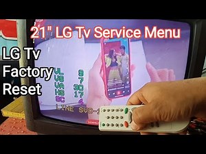 How To Open LG TV Service Mode | Softwere | Factory Reset | 21" LG Tv | Urdu Hindi