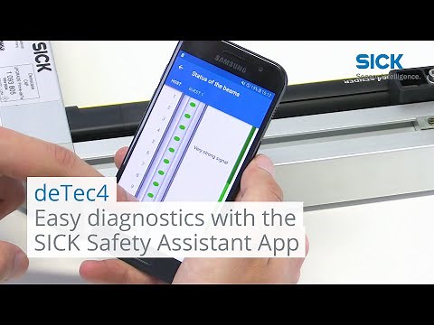 deTec4: Easy diagnostics with the SICK Safety Assistant App