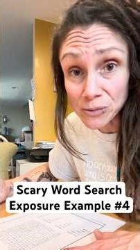 Word Search: Exposure Therapy Doesn't Have To Be Scary | Emetophobia Recovery