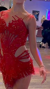 72 reactions · 6 comments | The dress is red, all covered with...