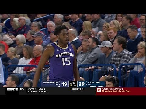 Highlights: Washington men's basketball pushes No. 1 Gonzaga to its limit in two-point loss