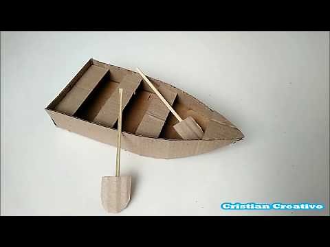 how to make boat with cardboard