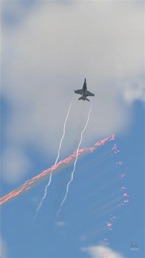 Flare Burst Saves the Jet – WT Simulation! #shorts #youtubeshorts