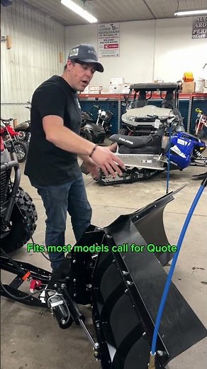 Take a look at the KFI v-plow setup for UTV’s. Made by ‪@KFIproducts‬