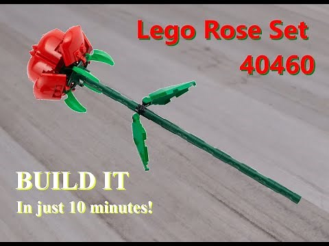 Build this beautiful Lego Rose in under 10 minutes!!