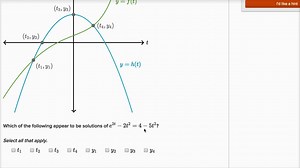 Interpreting equations graphically (example 2)