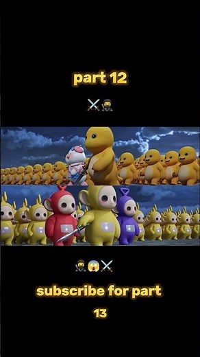 Teletubbies vs. Chicken Army! 😱#TeletubbiesBattle