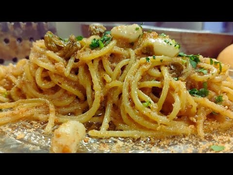 Spaghetti with Anchovies, Capers & Breadcrumbs | Classic Italian Pantry Pasta