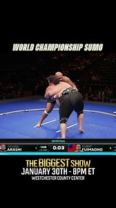 Power vs. Power...who will prevail? World Championship Sumo comes to Westchester on January 30th! #sumo #livesports | World Championship Sumo