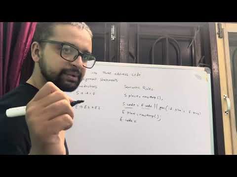 SDTs to three address code [Semantic Rules] 🧐