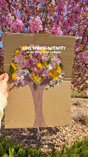 Low-prep spring toddler activity #momlife