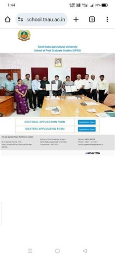 TNAU PG/PhD ADMISSION 2025 | New Applications Opened #ktvschool #tnau #icar #cuet