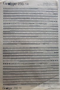FRANKLIN GOTHIC (14pt) Geotype Instant Lettering Vintage Rub on Letter Transfers (like Letraset) - Etsy