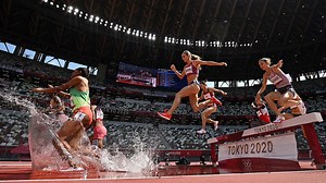 Coburn comfortably secures spot in steeplechase final