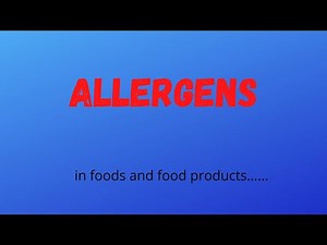 14 TYPES OF FOOD ALLERGEN
