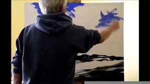 Over 12 minutes. Can you cope with that? The music is good though ;-) For those who may be interested, the painting is 38 x 31 inches. The speed is 8 times normal speed. | Stuart Davies Artist