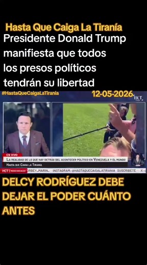 Hasta Que Caiga La Tiranía Presidente Donald Trump manifiesta que todos los presos políticos tendrán su libertad DELCY RODRÍGUEZ DEBE DEJAR EL PODER CUÁNTO ANTES #SentimientoLlanero #MariaCorinaMachado #EdmundoGonzalezUrrutia #VenezuelaTierraDeGracia #VivaVenezuelaLibre La lucha de los venezolanos no se detiene* Venezuela clama justicia. Clama por sus presos políticos, hombres y mujeres que hoy están tras las rejas solo por pensar distinto, por alzar la voz, por defender la libertad. Cada celda 