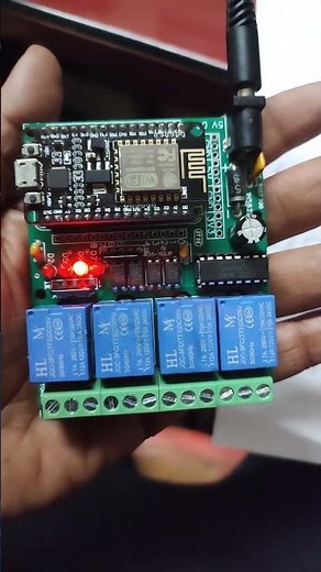 Nodemcu 4 channel relay board #esp8266 #homeautomation