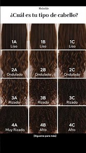 Tipos de Cabello 1A–4C 💇‍♀️ | Liso, Ondulado, Rizado y Afro #TiposDeCabello #CabelloRizado