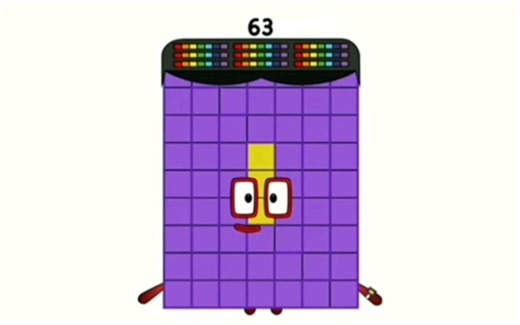 自制【numberblocks数字方块逐渐扭曲E-side61至65】后面有彩蛋