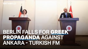 Turkish FM Mevlut Cavusoglu tells visiting German FM Annalena Baerbock that Berlin has fallen for Greek propaganda against Ankara. | TRT World