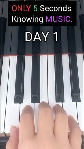 Beginner playing piano Day 1 #piano #pianotutorial #pianocover #pianolessons #easypiano #pianomusic