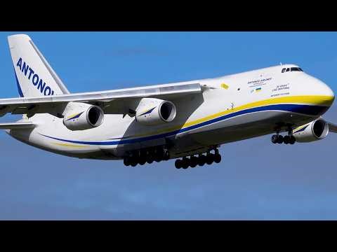 Antonov Airlines An-124 Ruslan Landing, Taxi & Take-Off at Zurich Airport