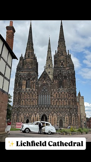 ✨ Lichfield Cathedral – the only medieval cathedral in England with three spires! Stunning Gothic vibes in a charming historic town 🏰🇬🇧 #Lichfield #Cathedral #England #GothicArchitecture #TravelUK #HistoricTown #UKTrip #TravelTok #LichfieldCathedral #HiddenGems | Wondering Wondering