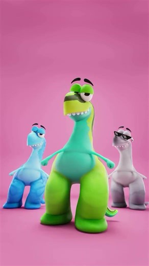 Dinosaur Dancing Animation Video #animation #cartoon #funny #dinosaur #memes