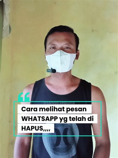 Cara melihat pesan Whatsapp yg telah di hapus #tutorial #tipsandroid #pesan #whatsapp #dihapus