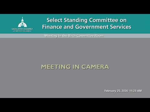 BC Legislature Live Stream - Birch Room