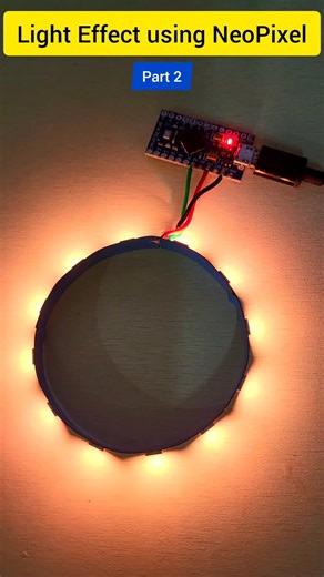 Light effects using NeoPixel part 2 🔥 #circuitstories #arduino #diyprojects #neopixel