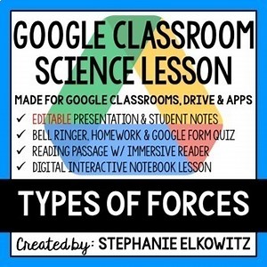 Types of Forces Google Classroom Lesson