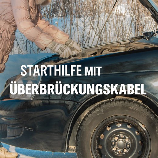 Starthilfe mit Überbrückungskabel. Wie geht das eigentlich? Wir haben eine Schritt-für-Schritt-Anleitung erstellt 🚙🚗🌧❄: | NDR.de