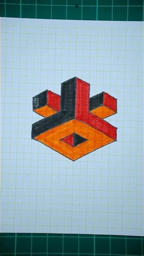 3D Optical Illusion Drawing 🤯 Creative Drawing Ideas✨ Easy Trick Art Tutorial #3DArt