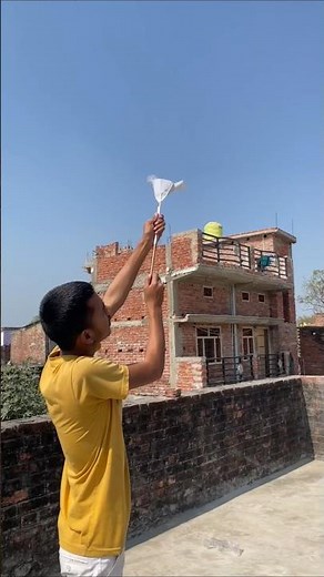 DIY Parachute With Launcher | Easy Science Experiment At Home #experiment #science #shorts
