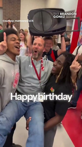 High school students staged a fight so that they could surprise their principal for his birthday