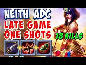 HUGE DAMAGE BUILD NEITH CARRY GAMEPLAY SMITE SEASON 9 CONQUEST