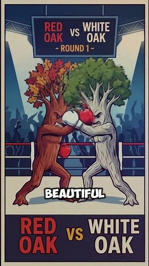 🌳 Red Oak vs. White Oak — Know the Difference